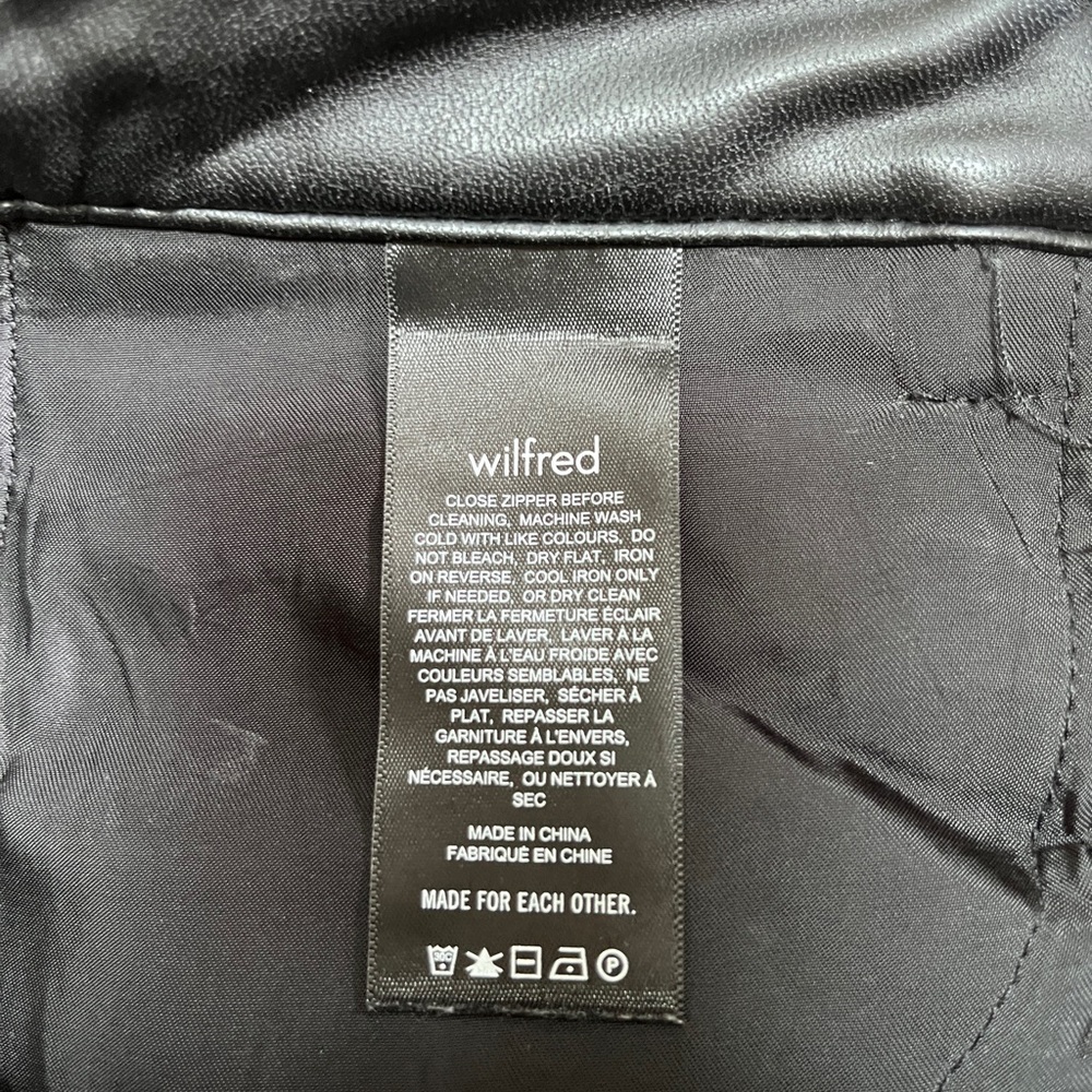 Wilfred faux leather ladies small Black Pants - Picture 8 of 9